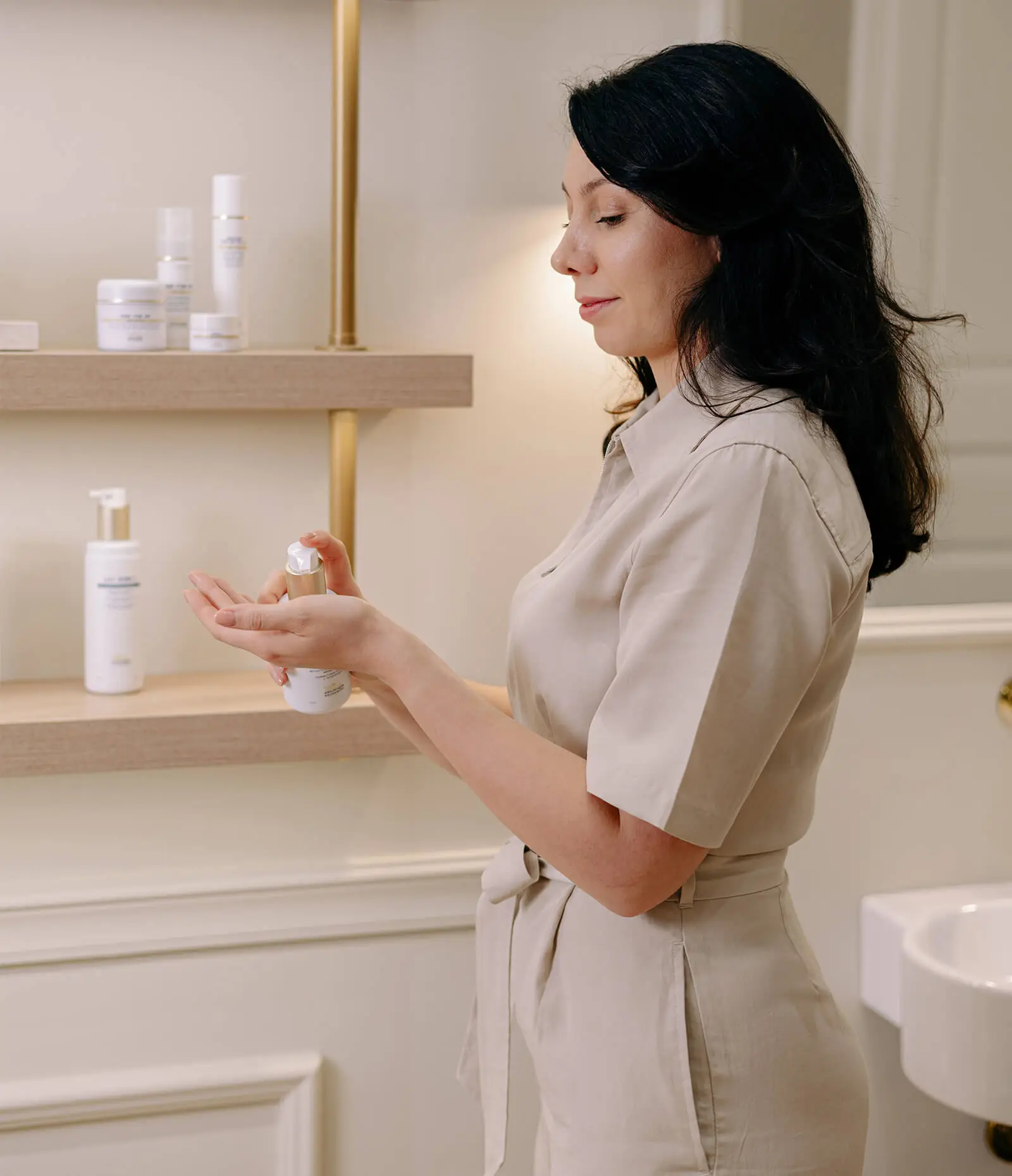 Jakab Kata kozmetikus a Derma Atelier stúdióban